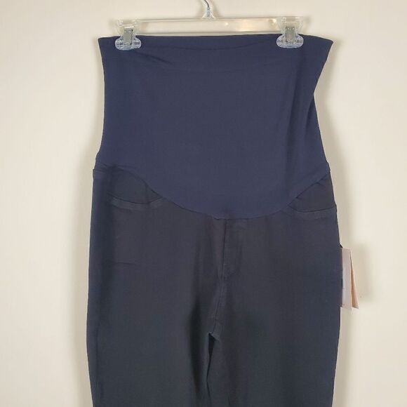 NYDJ Black Skinny Ankle Maternity Pants Size 14 - Picture 2 of 10